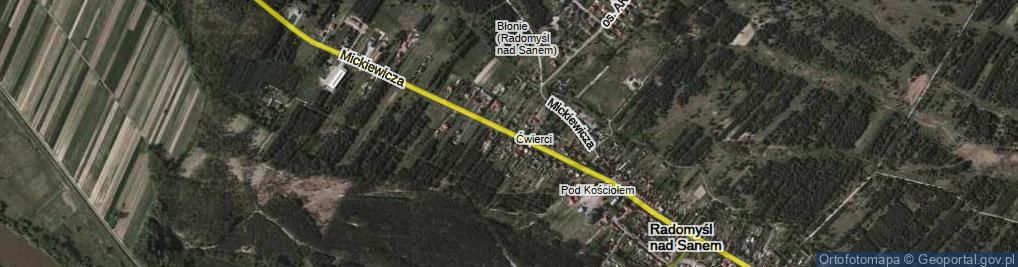 Zdjęcie satelitarne Mickiewicza Adama ul.